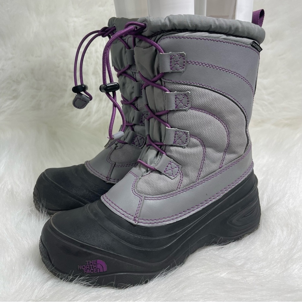 The North Face Youth Alpenglow IV Winter Waterproof Snow Boots Sz 5